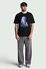Short sleeves cotton T-shirt „Žemaitė“ 4 | BLACK | Audimas