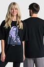 Short sleeves cotton T-shirt „Žemaitė“ 1 | BLACK | Audimas