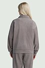 Full-zip velour jacket 2 | GREY | Audimas