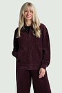 Full-zip velour jacket 1 | PURPLE | Audimas