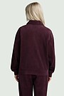 Full-zip velour jacket 2 | PURPLE | Audimas