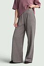 Wide velour sweatpants 2 | GREY | Audimas