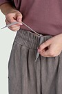 Wide velour sweatpants 5 | GREY | Audimas