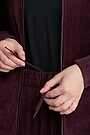 Wide velour sweatpants 5 | burgundy | Audimas