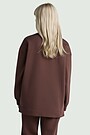 Cotton fleece sweatshirt 2 | BROWN | Audimas