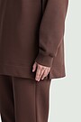 Cotton fleece sweatshirt 3 | BROWN | Audimas