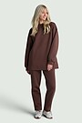 Cotton fleece sweatpants 1 | BROWN | Audimas