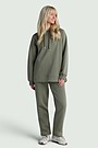 Cotton fleece sweatpants 1 | GREEN | Audimas