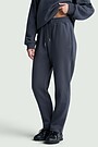 Cotton fleece sweatpants 2 | DARK GREY | Audimas