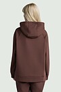 Cotton fleece hoodie 2 | BROWN | Audimas