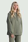 Cotton fleece hoodie 1 | GREEN | Audimas