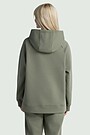 Cotton fleece hoodie 2 | GREEN | Audimas