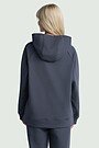 Cotton fleece hoodie 2 | DARK GREY | Audimas