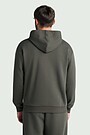 Cotton fleece full-zip hoodie 2 | CHAKI | Audimas