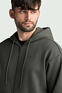 Cotton fleece full-zip hoodie 3 | CHAKI | Audimas