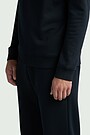 Cotton fleece crewneck sweatshirt 3 | BLACK | Audimas