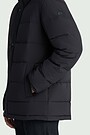 Down jacket with hood 4 | BLACK | Audimas