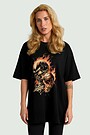 Short sleeves cotton T-shirt "Fighting Spirit" 2 | BLACK | Audimas