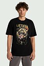 Short sleeves cotton T-shirt "Thunder" 1 | BLACK | Audimas