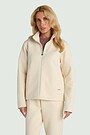 Textured full-zip sweatshirt 1 | Cream | Audimas