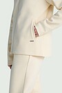 Textured full-zip sweatshirt 4 | Cream | Audimas