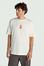 Short sleeves cotton T-shirt "Eternal Flame" 3 | Cream | Audimas