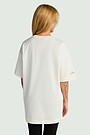 Short sleeves cotton T-shirt "Eternal Flame" 4 | Cream | Audimas