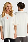 Short sleeves cotton T-shirt "Eternal Flame" 1 | Cream | Audimas