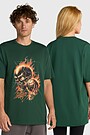 Short sleeves cotton T-shirt "Fighting Spirit" 1 | GREEN | Audimas