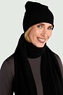 Merino wool hat with cashmere 1 | BLACK | Audimas