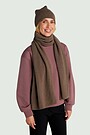 Merino wool hat with cashmere 3 | BROWN | Audimas
