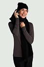 Merino wool scarf with cashmere 2 | BLACK | Audimas
