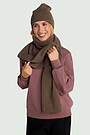 Merino wool scarf with cashmere 2 | BROWN | Audimas