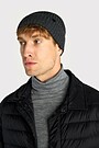 Knitted merino wool hat 1 | GREY/MELANGE | Audimas