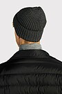 Knitted merino wool hat 2 | GREY/MELANGE | Audimas