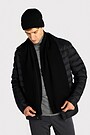 Knitted merino wool scarf 1 | BLACK | Audimas