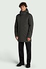Elongated jacket with synthetic insulation 1 | CHAKI | Audimas