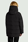 Down jacket with hood 2 | BLACK | Audimas