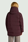Down jacket with hood 3 | burgundy | Audimas