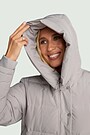 Down jacket with hood 4 | Cream | Audimas