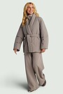 Wrap down jacket 1 | Cream | Audimas