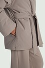 Wrap down jacket 4 | Cream | Audimas