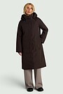 Coat with membrane and  synthetic insulation 4 | BROWN | Audimas