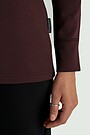 Merino wool half-zip sweatshirt 3 | BROWN | Audimas