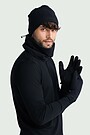Polartec 100 Series fleece gloves 1 | BLACK | Audimas