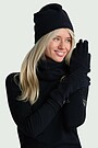 Polartec 100 Series fleece gloves 2 | BLACK | Audimas