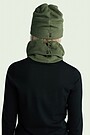 Polartec 100 Series fleece neck muff 2 | GREEN | Audimas