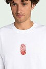 Short sleeves cotton T-shirt "Eternal Flame" 4 | WHITE | Audimas