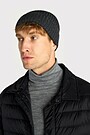 Knitted merino wool hat 1 | GREY/MELANGE | Audimas
