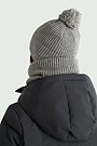 Knitted hat with fleece lining 2 | GREY | Audimas